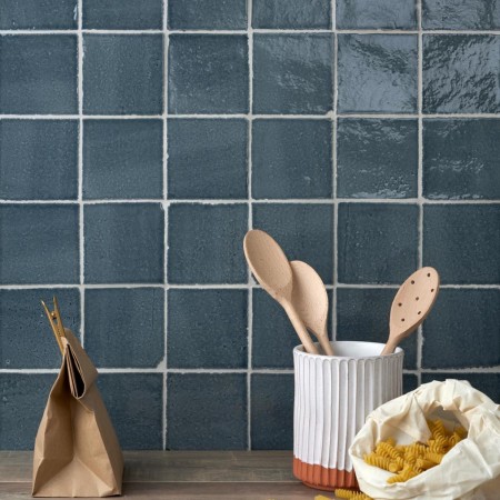 Parasol square tiles with Silver Grey grout