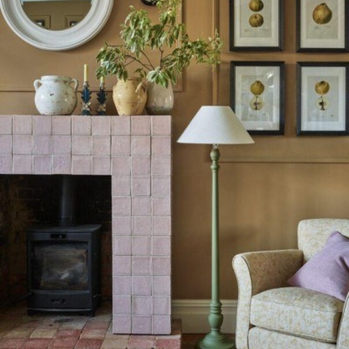 Halcyon Wild Rose handmade wall tiles