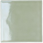 Cut out of a sage green gloss square tile