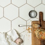 Matts Milk Yard White Hexagon stylised flatlay