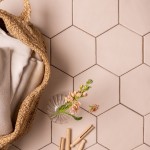 Matts Plasterers Pink Hexagon flatlay