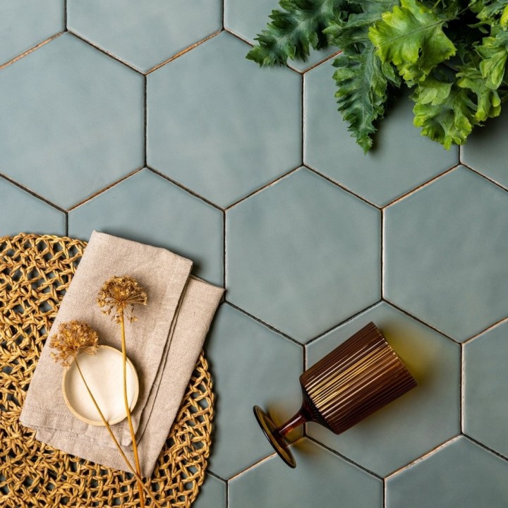 Matts Coldharbour Green Hexagon stylised flatlay