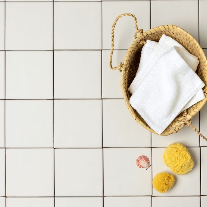 Matts Sky White square stylised flatlay