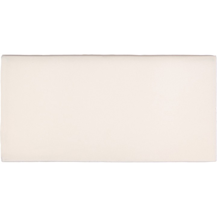 Cut out of a matt neutral parchment white metro tile