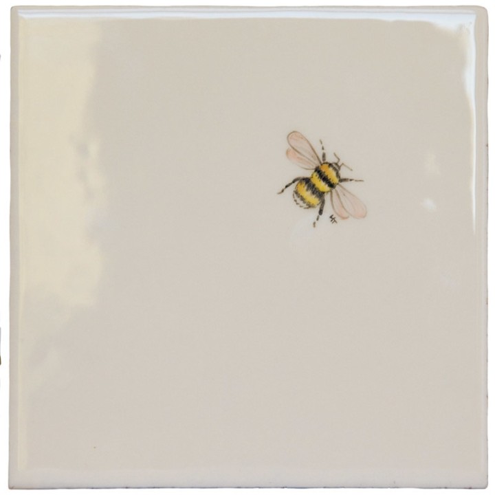 Cut out of a Bee ivory tile