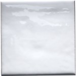 Cut out of a neutral cool white square tile