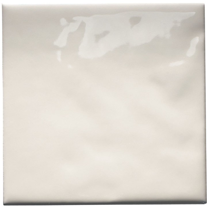 Cut out of a neutral ivory square tile