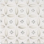 Cut out of sage green diamond crosses geometric pattern square tile