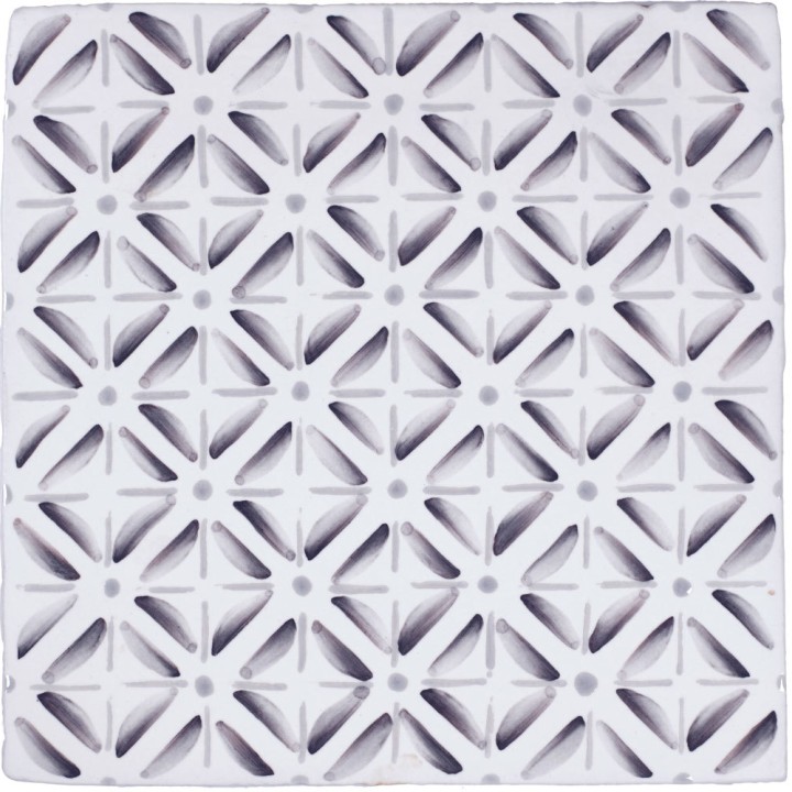 Cut out of grey square geometric pattern square tile