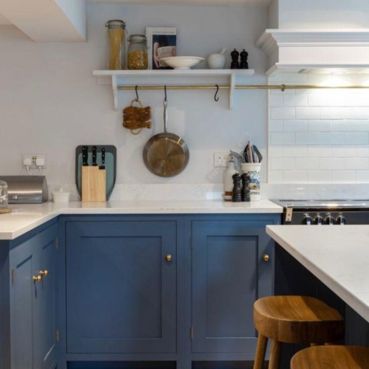 Posterity Icing on the Cake handmade white tiles in a kitchen by Weir and Webb