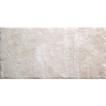 Cut out rectangle beige stone effect porcelain floor tile
