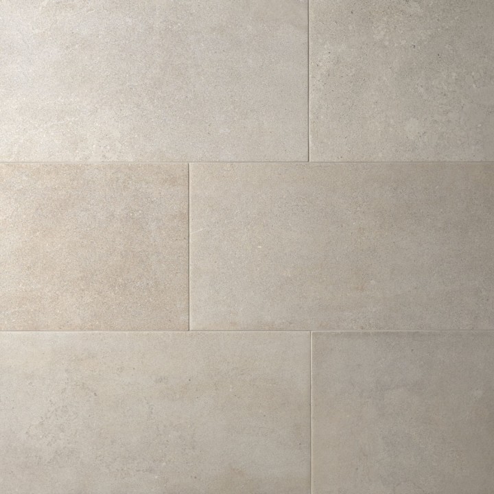 Floor of bath stone effect rectangle porcelain tiles