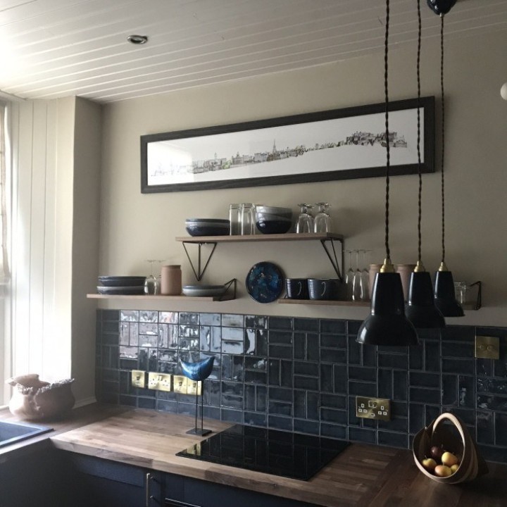 Savernake Manton Hollow small bricks in kitchen designed by Tytti Seppi