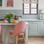 Seasons blue Ice Melt wall tiles in a kitchen designed by Leonora Birts