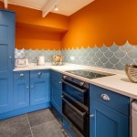 Soho scallop tiles used in kitchen as backsplash