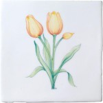 Spring Flowers Tulip on China Clay