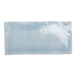 A cut out of a pale pastel sky blue metro tile