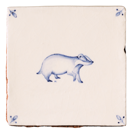 Wilding Badger with Corner Motif Square, product variant image