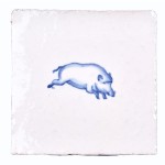 Wilding Boar no corner motif on Chalk White