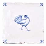 Wilding Bustard with corner motif on Chalk White