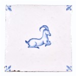 Wilding Ibex with corner motif on Chalk White