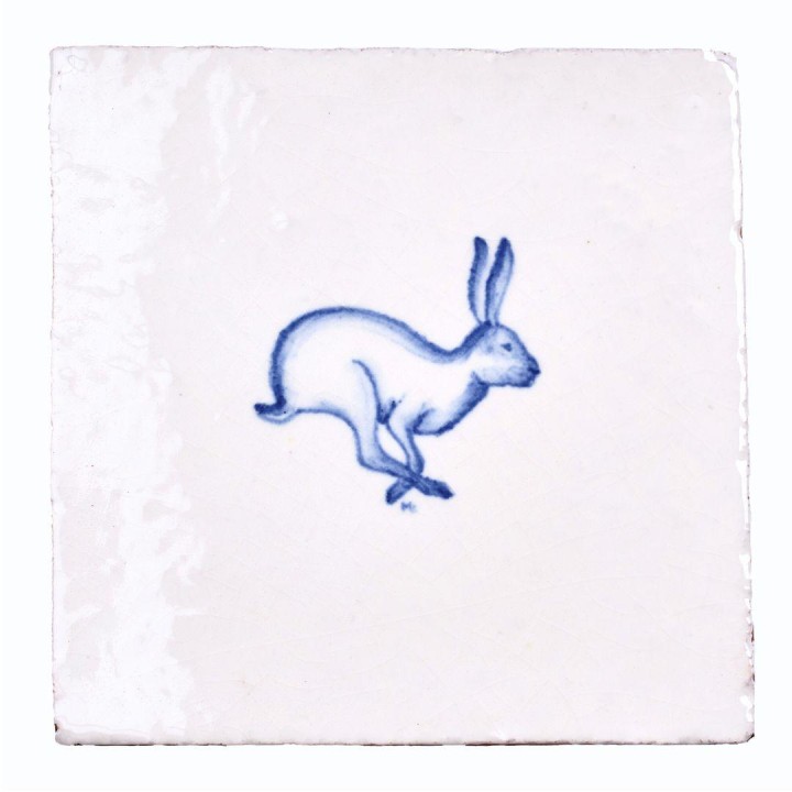 Wilding Hare no corner motif on Chalk White