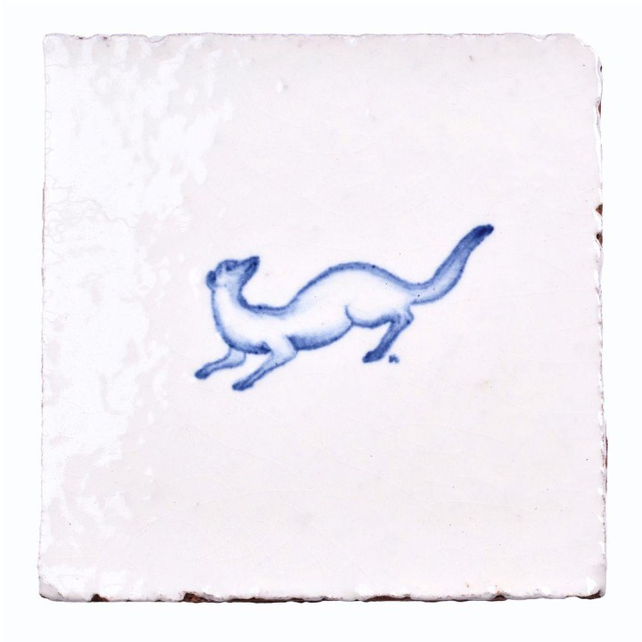 Wilding Pine Marten no corner motif on Chalk White