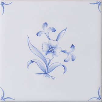 Classic Delft White Flowers 1