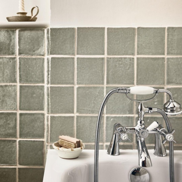 Ullswater Packhorse handmade wall tiles in bathroom