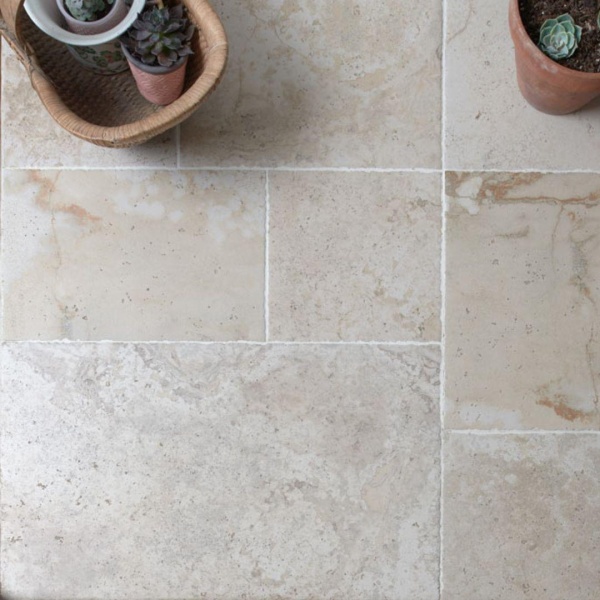 Stone effect porcelain floor tiles