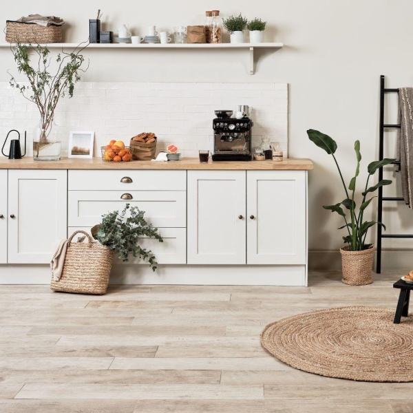 Almond Weathered Oak porcelain floor tiles