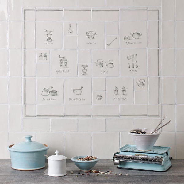 Kitchenware handpainted kitchen wall tiles