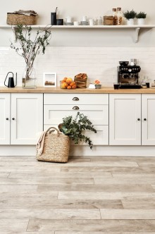 Kennet Winterbourne White Grout Weathered Oak Honey Kitchen Portrait