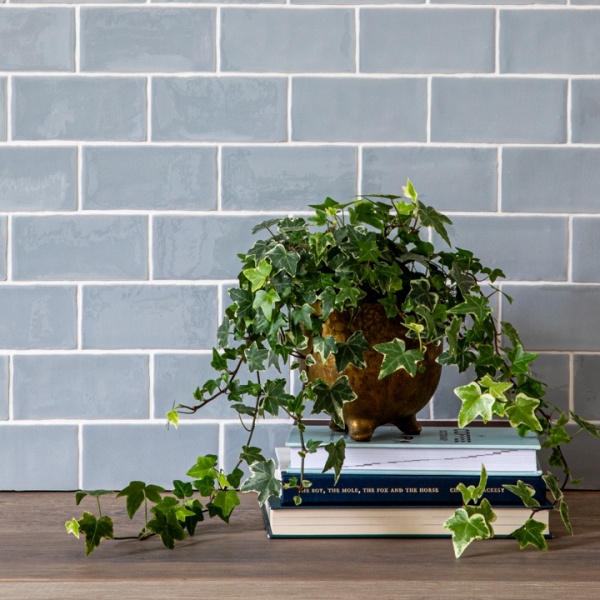 CC China Blue Brick White Grout styled board Loq