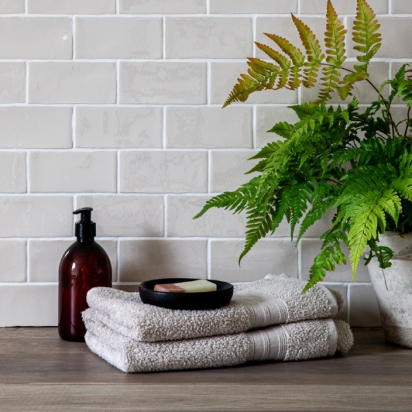CC Moth Grey Brick White Grout styled board Low