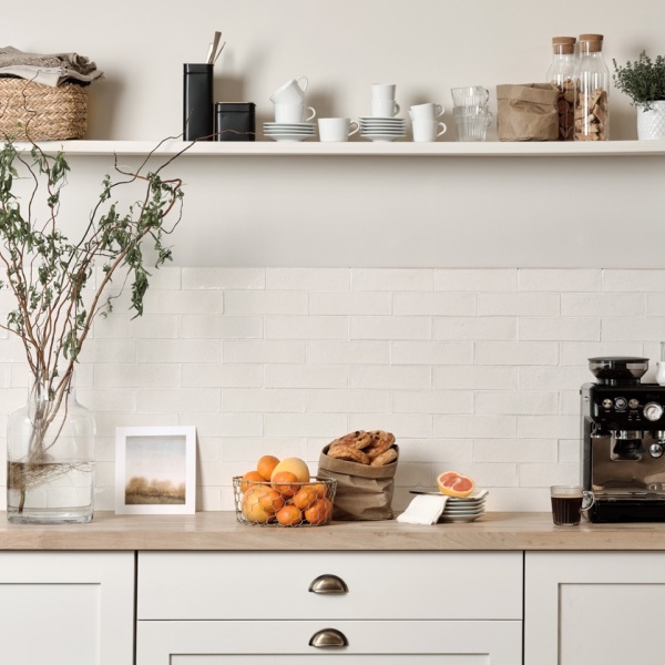 Kennet Winterborne White Grout Kitchen