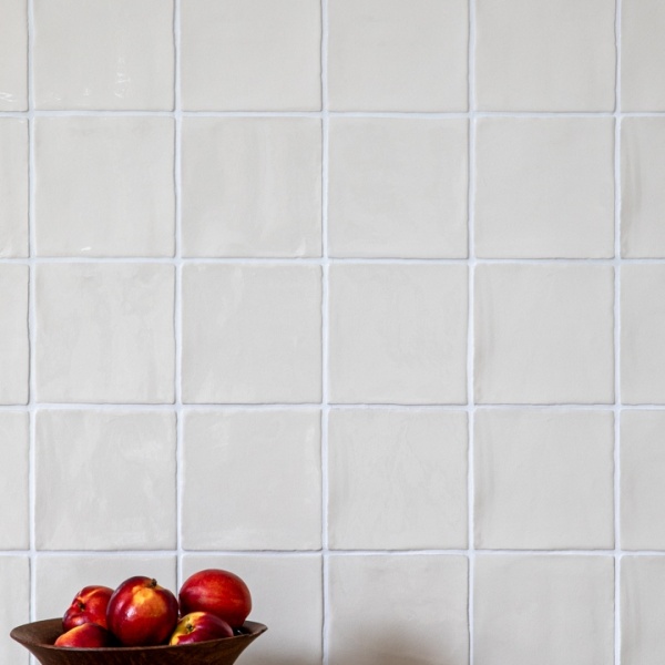 White slider CC Antique White Square White Grout styled board Low