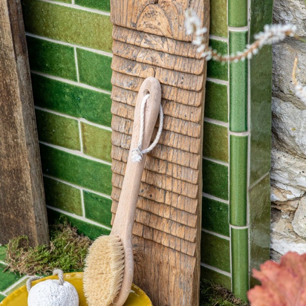 Isles Skye tiles in an outdoor shower